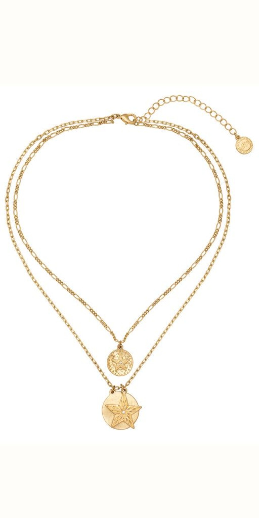 Women The Secret Closet | Bibi Bijoux Gold Starburst Layered Necklace