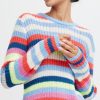 Women The Secret Closet | B Young Okarla Stripe Jumper In Vista Blue Mix