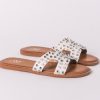 Women The Secret Closet | Studded Sandals In White