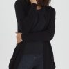 Women The Secret Closet | Pulz Sara Longline Cardigan In Black