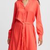 Women The Secret Closet Dresses | B Young Josa Long Shirt Dress In Cayenne