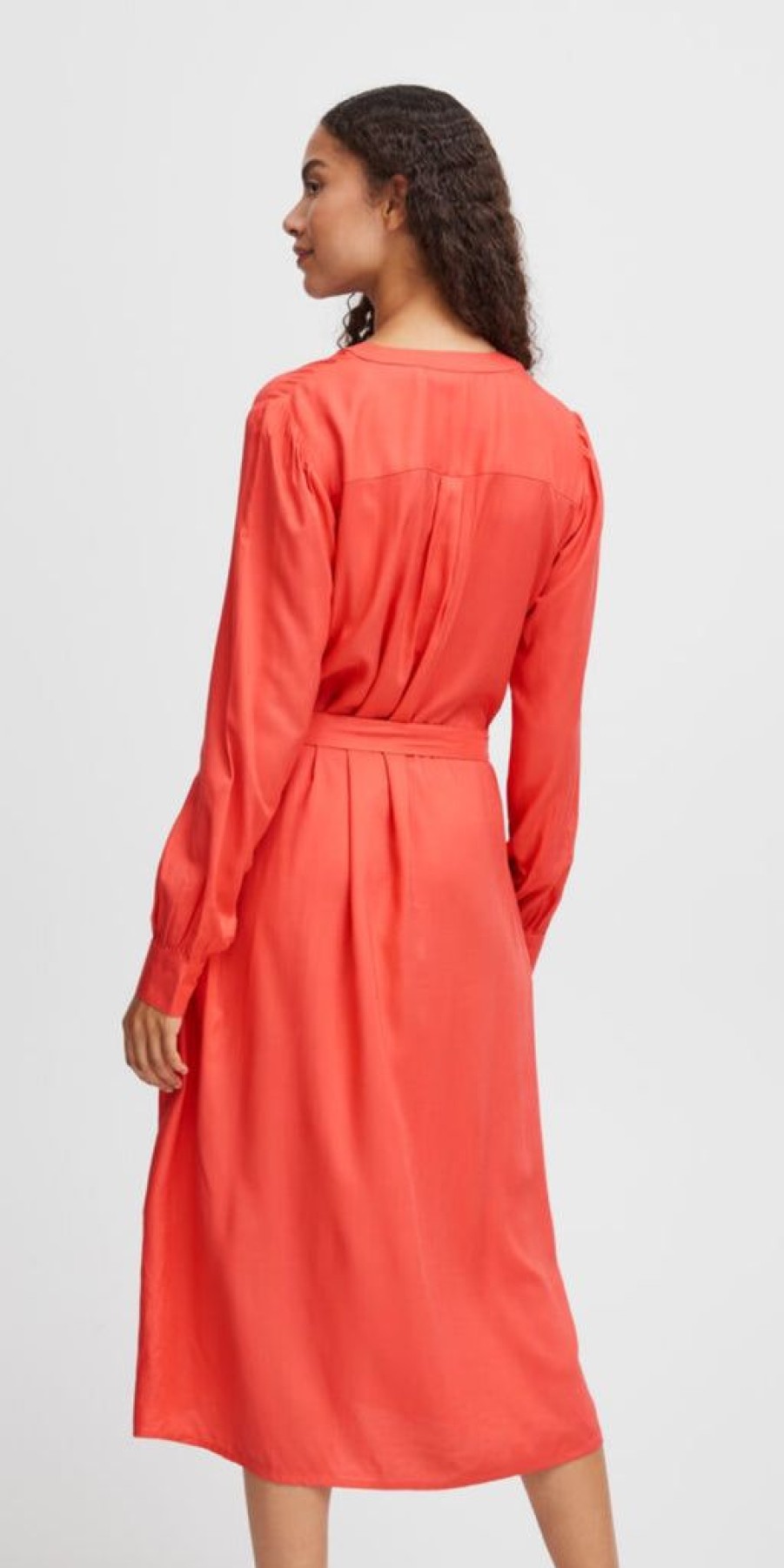 Women The Secret Closet Dresses | B Young Josa Long Shirt Dress In Cayenne