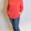 Women The Secret Closet One Left Knits | Scoopy Button Side Knit