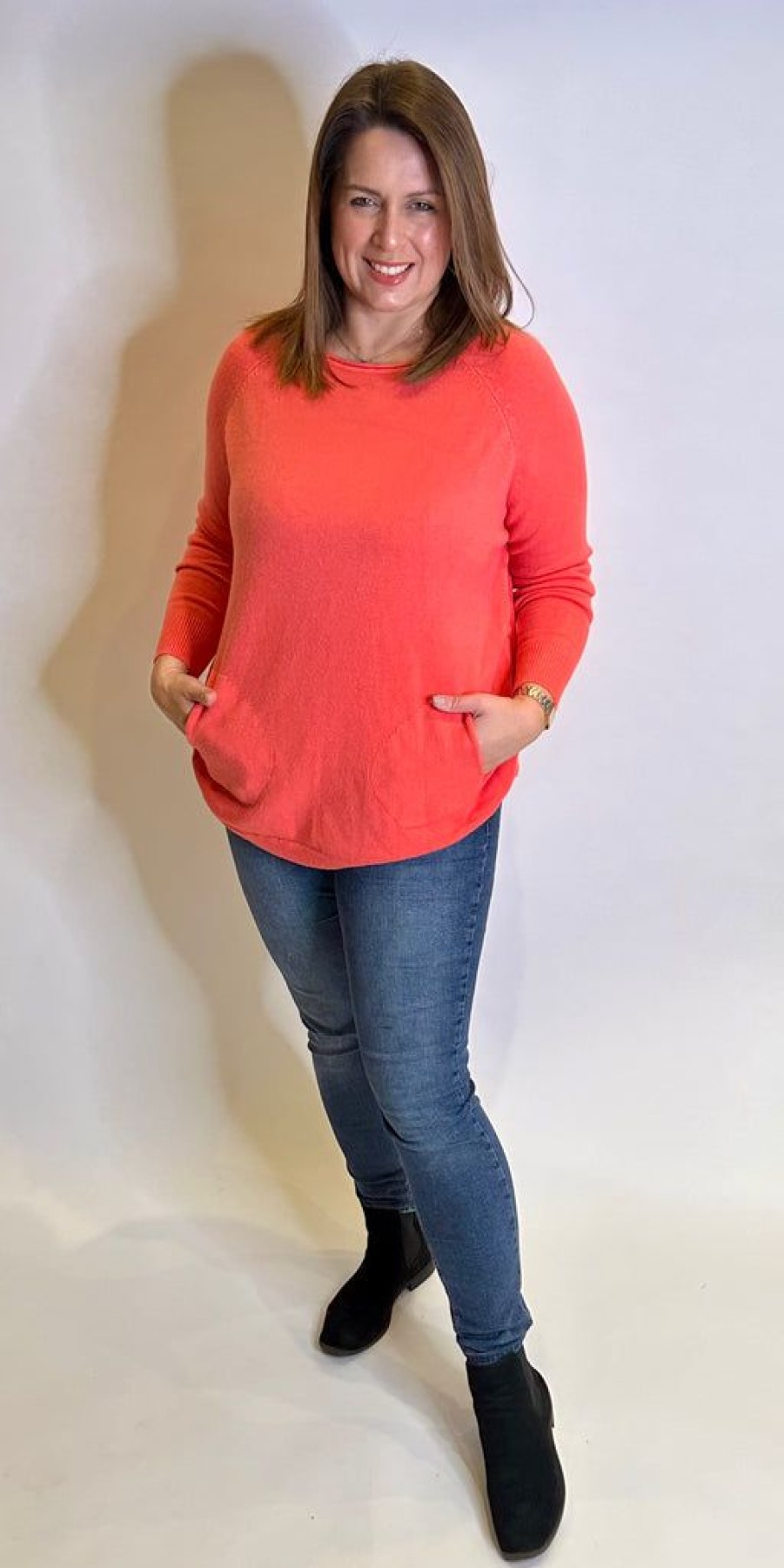 Women The Secret Closet One Left Knits | Scoopy Button Side Knit