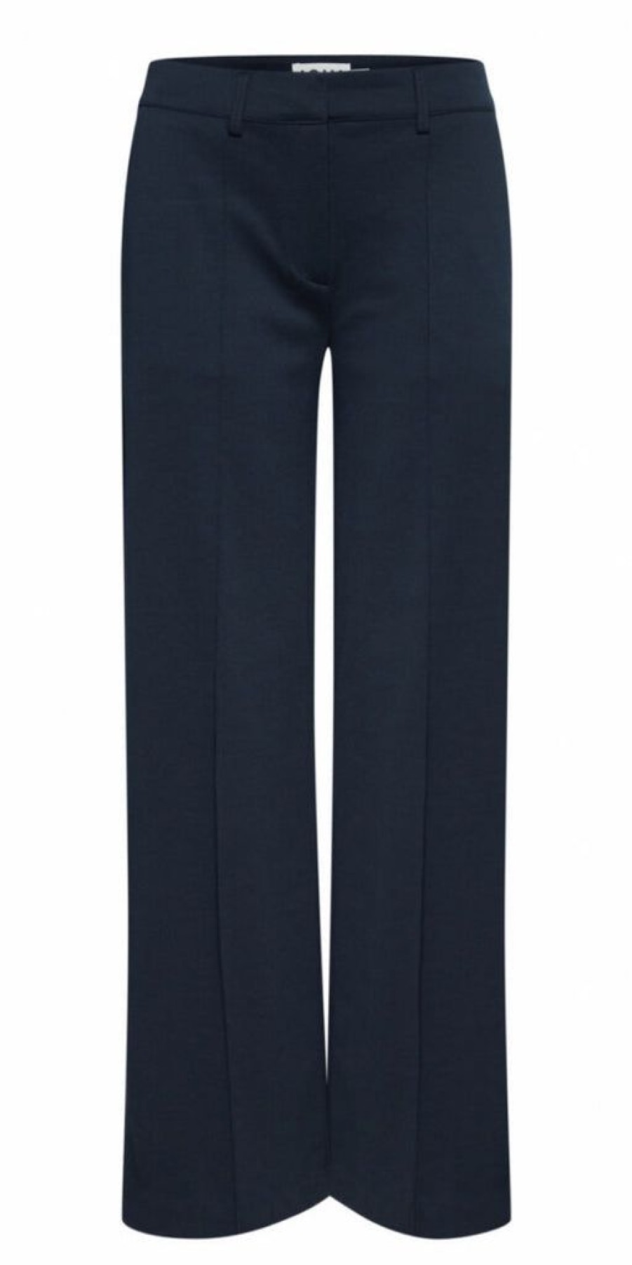 Women The Secret Closet Trousers | Ichi Kate Wide Leg Office Trousers In Total Eclipse