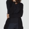 Women The Secret Closet Loungewear | Pulz Sara Longline Cardigan In Black