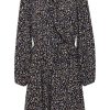 Women The Secret Closet Dresses | Pulz Xenia Dress In Black Animal Print