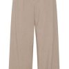 Women The Secret Closet Trousers | Ichi Tannie Trousers In Tan Melange