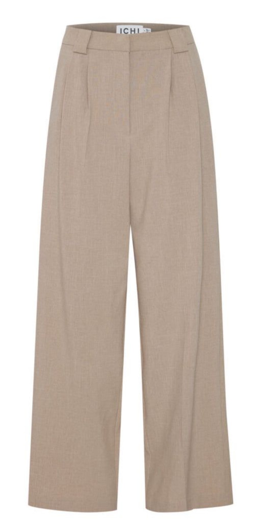 Women The Secret Closet Trousers | Ichi Tannie Trousers In Tan Melange