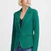 Women The Secret Closet | Ichi Kate Blazer In Cadmium Green