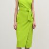 Women The Secret Closet Dresses | Access Wrap Dress In Lime