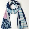 Women The Secret Closet | Blue Summer Leaves Scarf