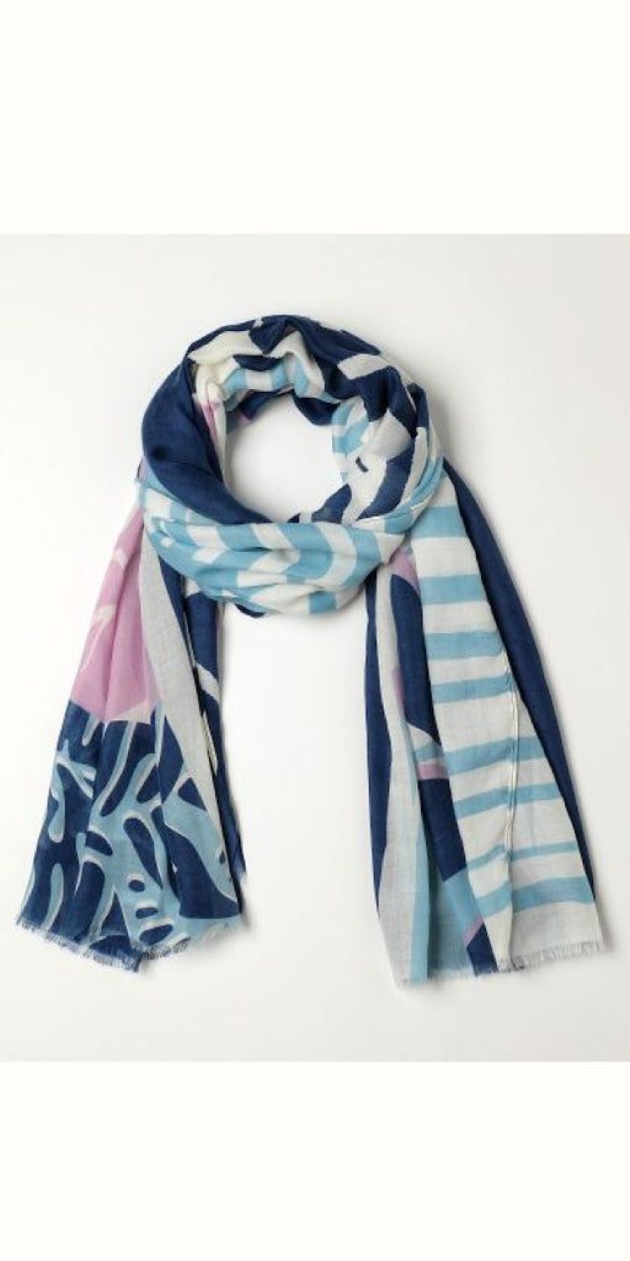 Women The Secret Closet | Blue Summer Leaves Scarf