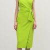 Women The Secret Closet | Access Wrap Dress In Lime