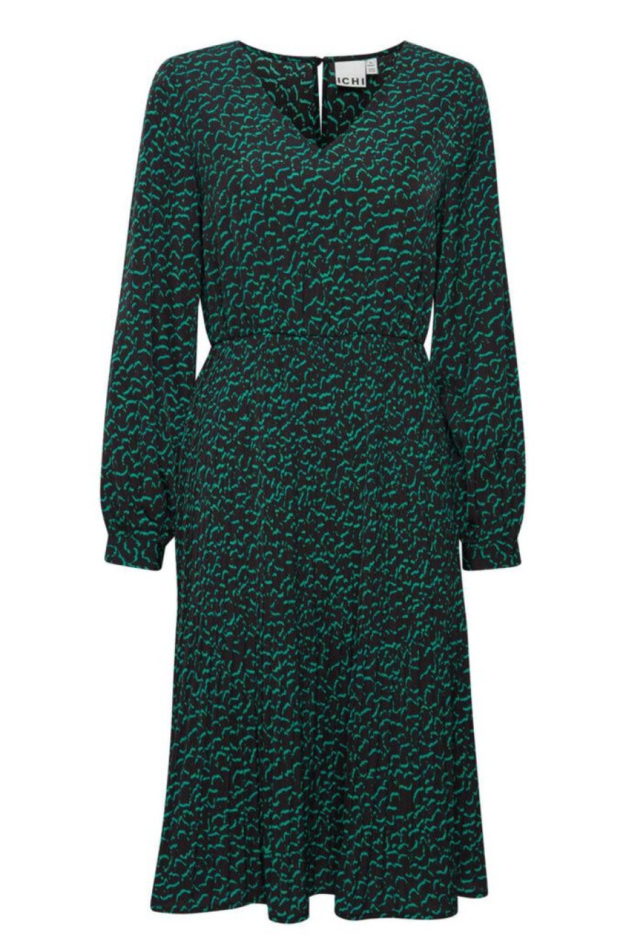 Women The Secret Closet Dresses | Ichi Dara Dress In Ditsy Outline Green