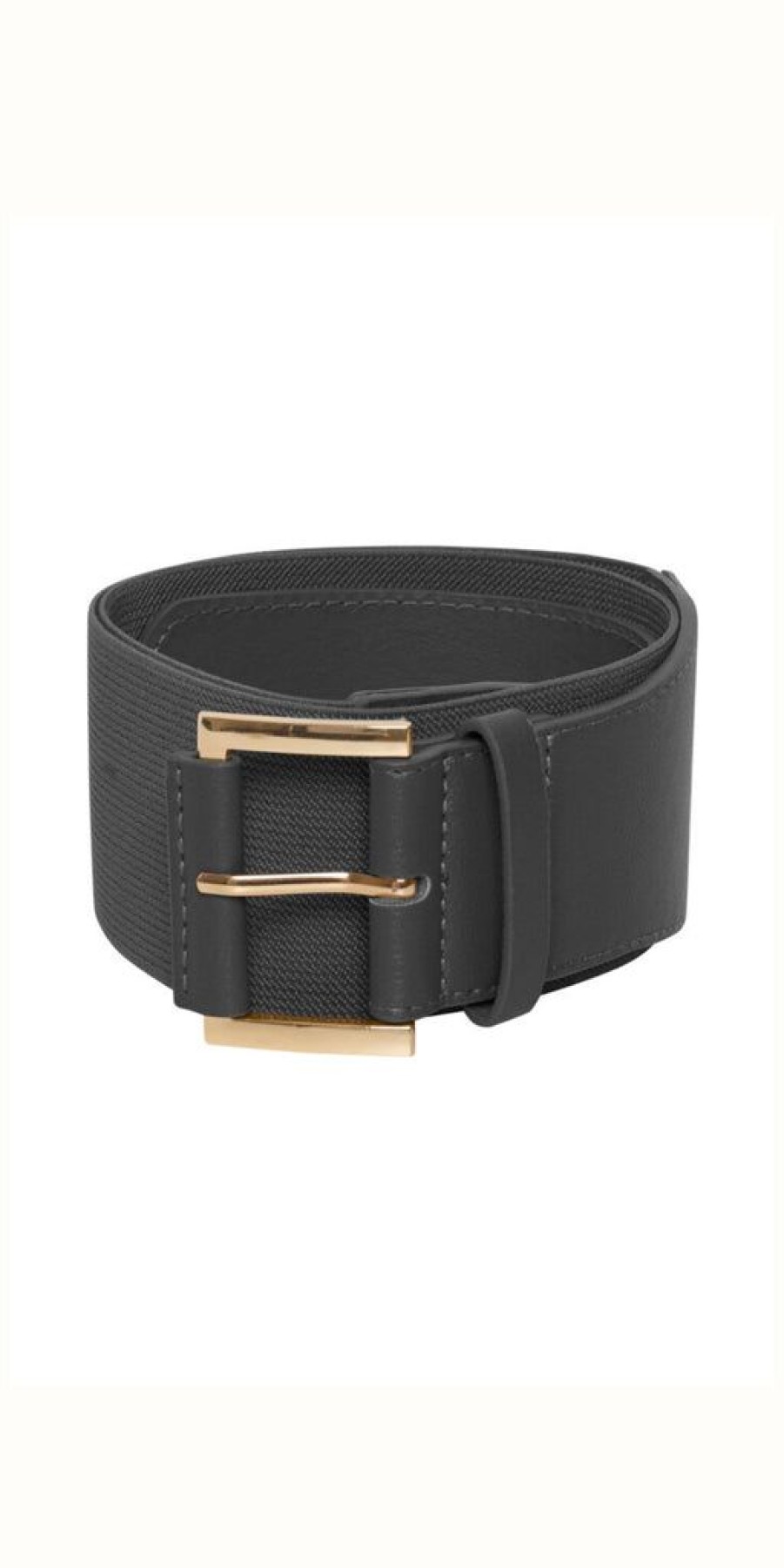 Women The Secret Closet | Ichi Frini Stretch Belt In Black