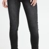 Women The Secret Closet Trousers | Pulz Joy High Rise Skinny Jean In Black (30Inch Leg)