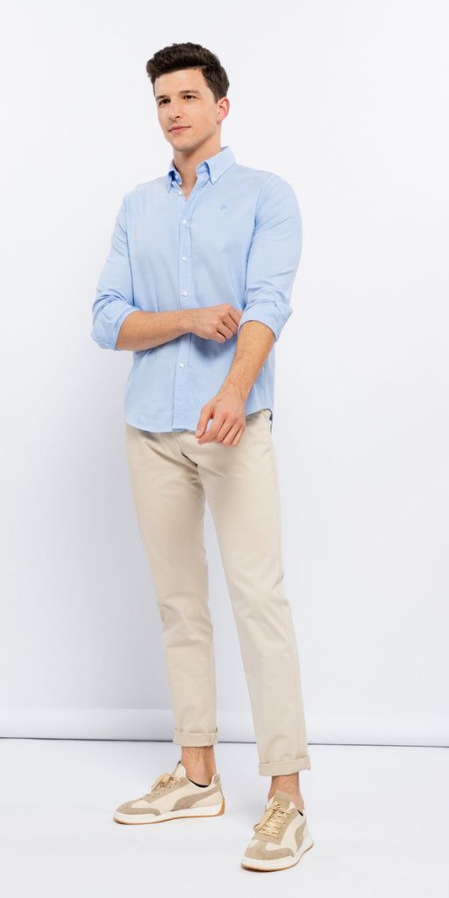 Men The Secret Closet | Classic Oxford Shirt In Light Blue