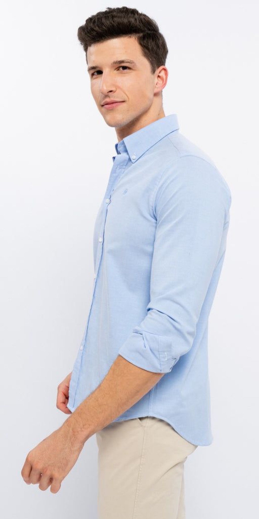 Men The Secret Closet | Classic Oxford Shirt In Light Blue