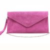 Women The Secret Closet | Suede Clutch Bag (Various Colours)