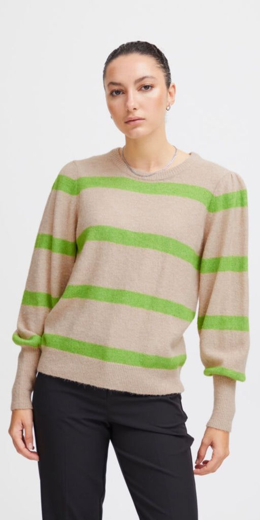 Women The Secret Closet | Ichi Dusty Knit In Parrot Green