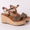 Women The Secret Closet | Raffia Wedge In Bronze