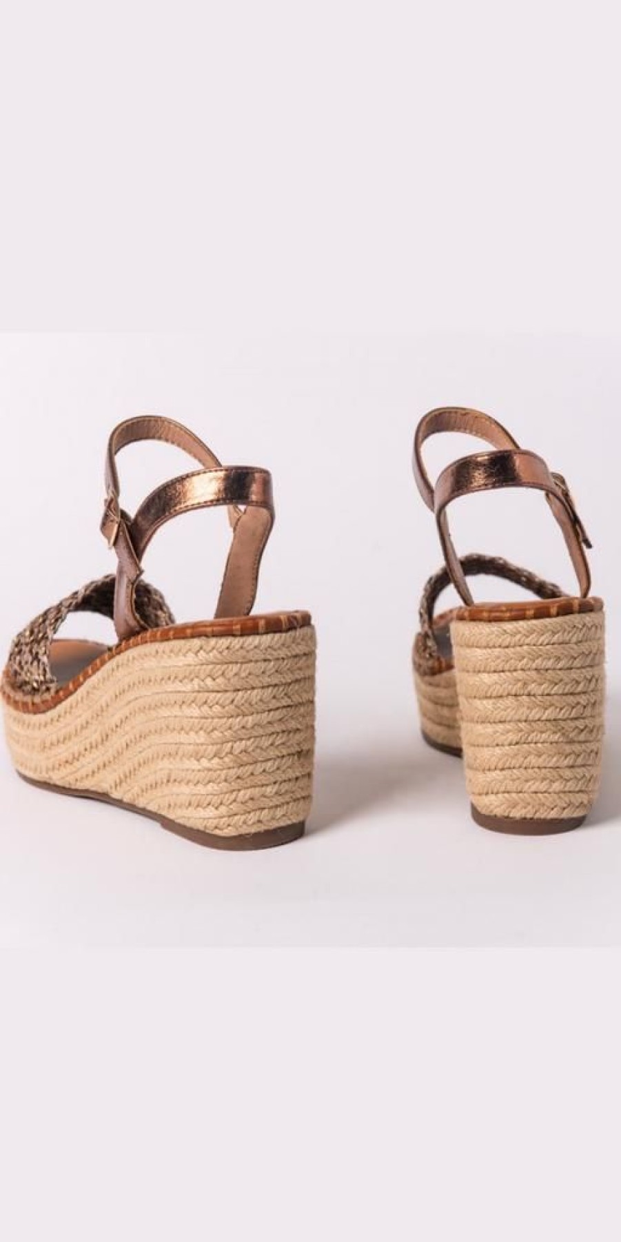 Women The Secret Closet | Raffia Wedge In Bronze