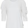 Women The Secret Closet | Pulz Clarissa T Shirt In Bright White