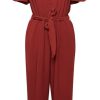 Women The Secret Closet Jumpsuits | Ichi Gitty Jumpsuit In Chocolate Truffle