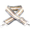 Women The Secret Closet Bags | Bag Strap In Metallic Stripe Grey