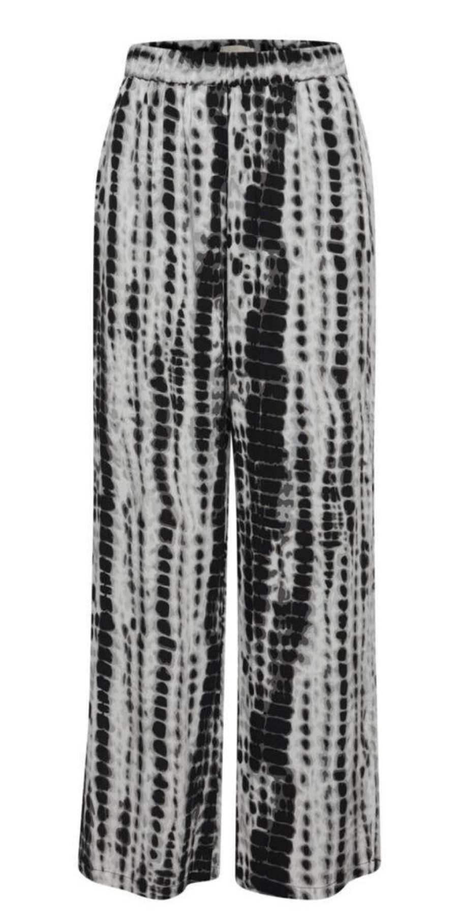 Women The Secret Closet Trousers | Pulz Nelly Pant In Black Tie Dye