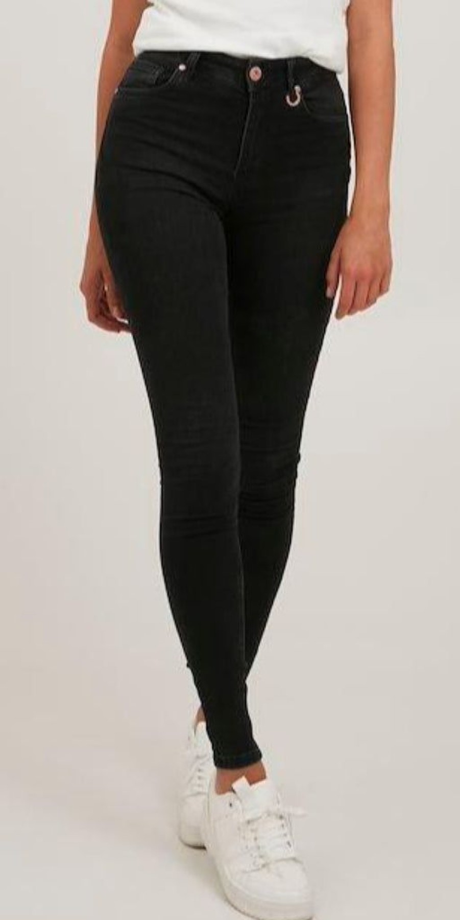 Women The Secret Closet Denim | Pulz Liva Super Skinny Jeans In Black