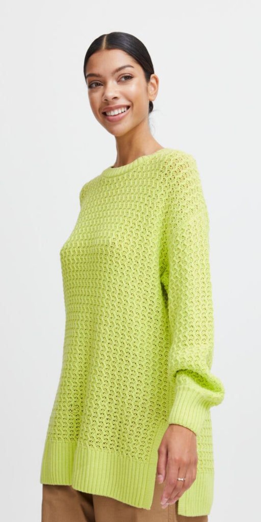 Women The Secret Closet Knitwear | B Young Oma Tunic In Sharp Green